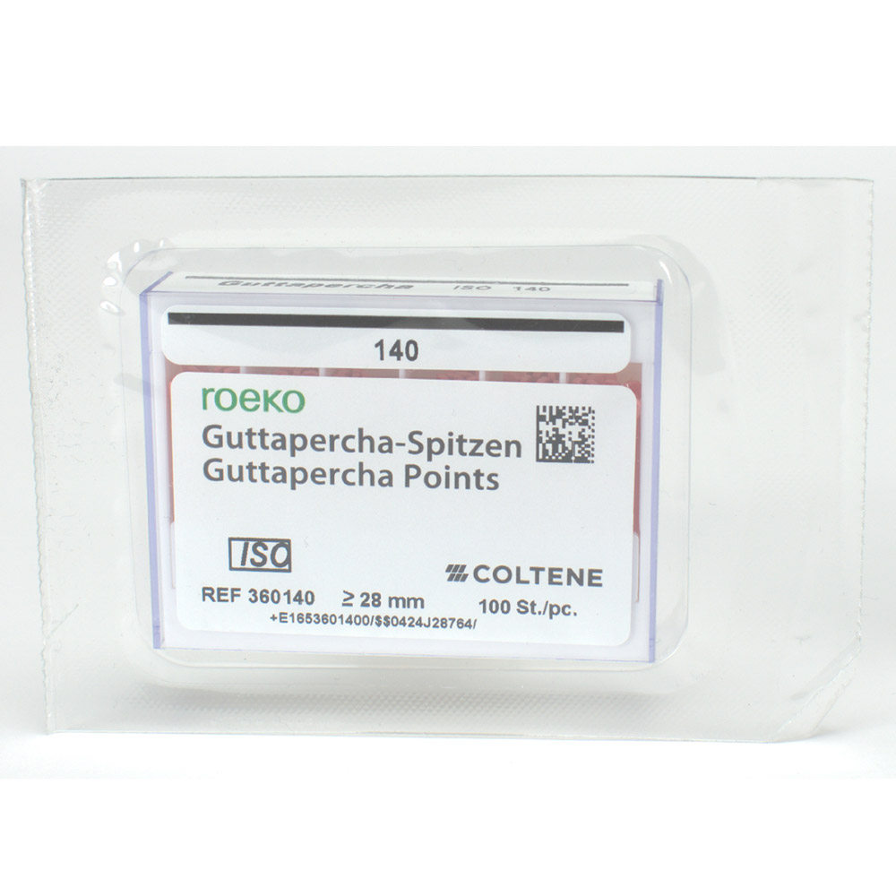 Guttaperchapidser pink 140, 100 stk.