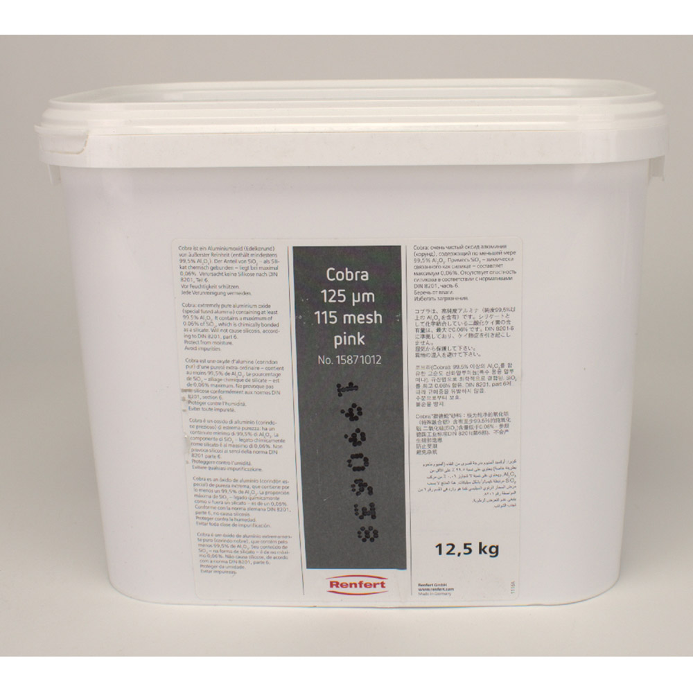 Cobra Aluoxyd 125 my rosa, 12,5 kg