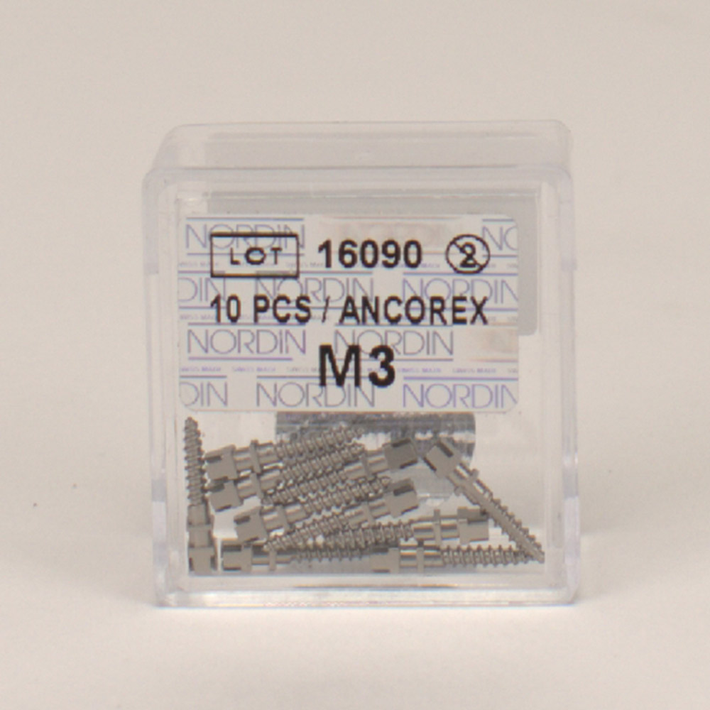 Ancorex Skruepinde M3, 10 stk.