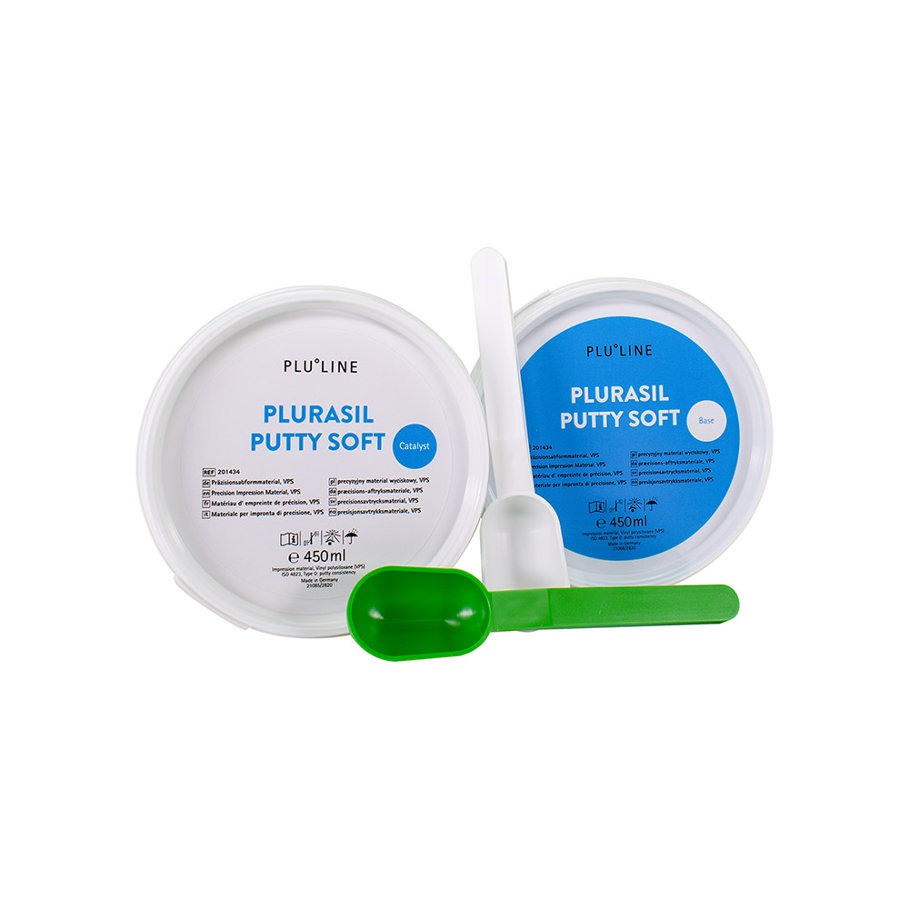 Plurasil Putty Soft grøn, 2 x 450 ml