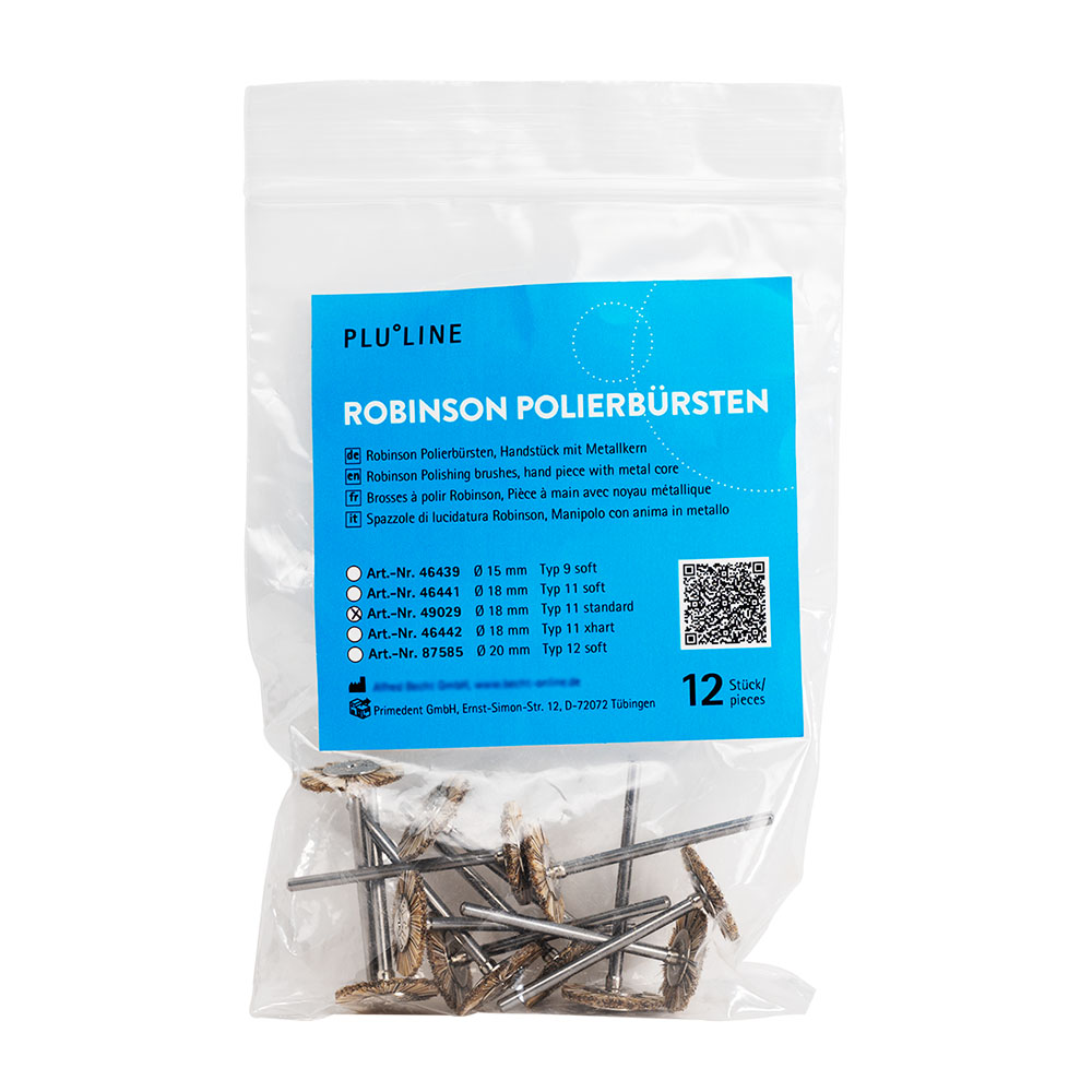 PLULINE ROBINSON BØRSTER #11 Hst standard, 12 stk.