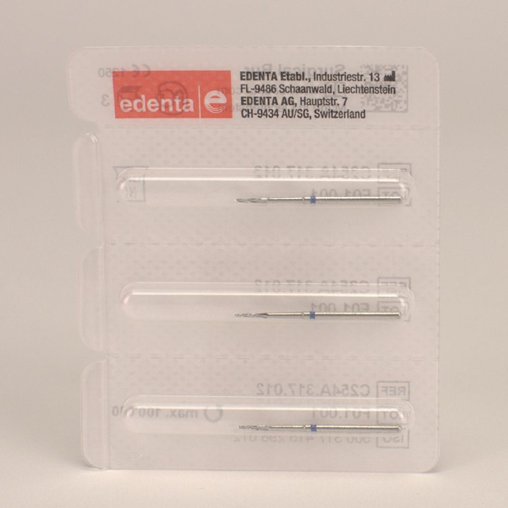 Kirurgisk fræser FGXXL C254A 012, 3 stk.