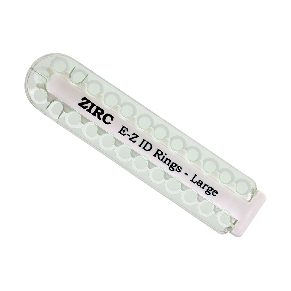 EZ-ID markeringsringe store hvide, 25 stk.