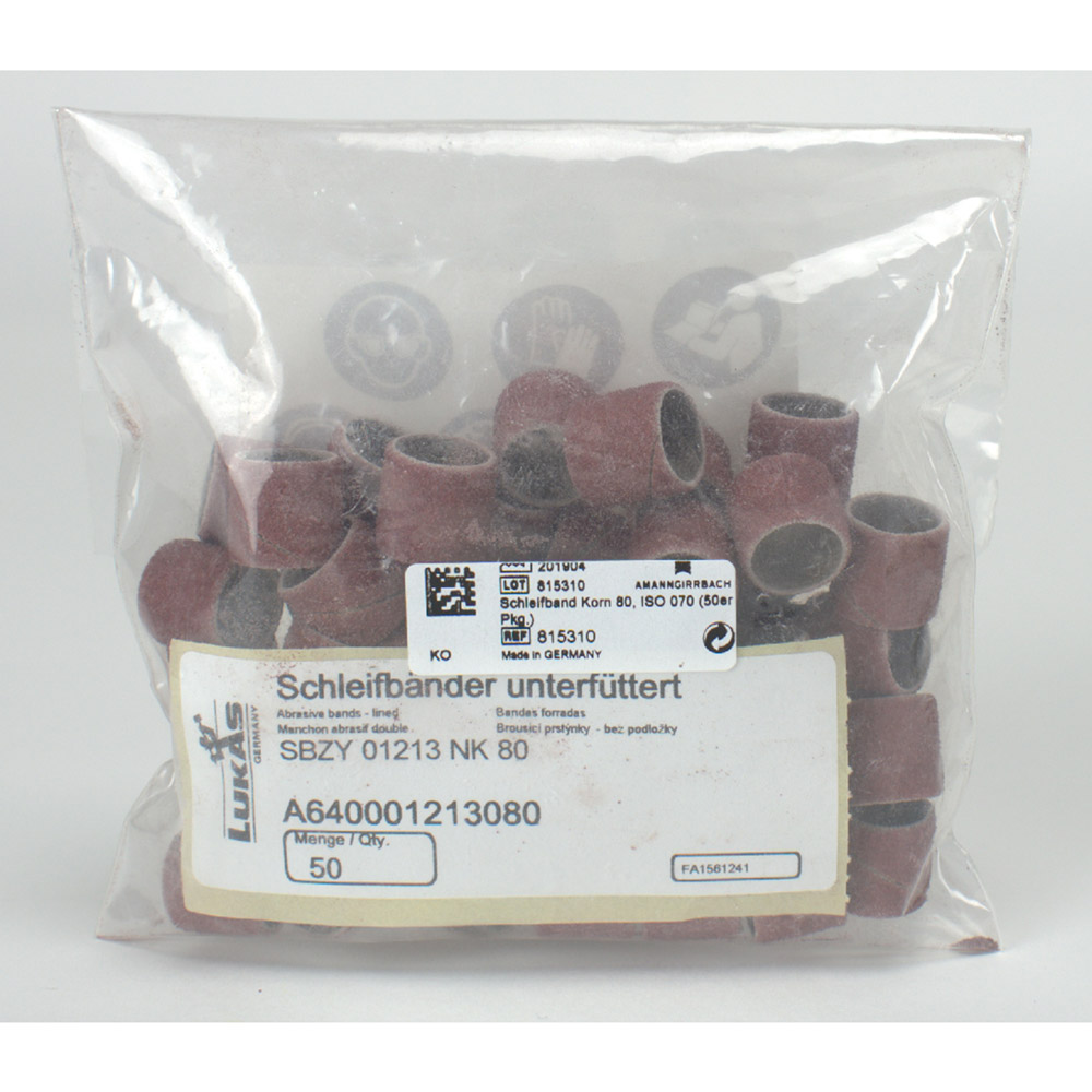 Slibebånd 80 korn Girrbach, 50 stk.