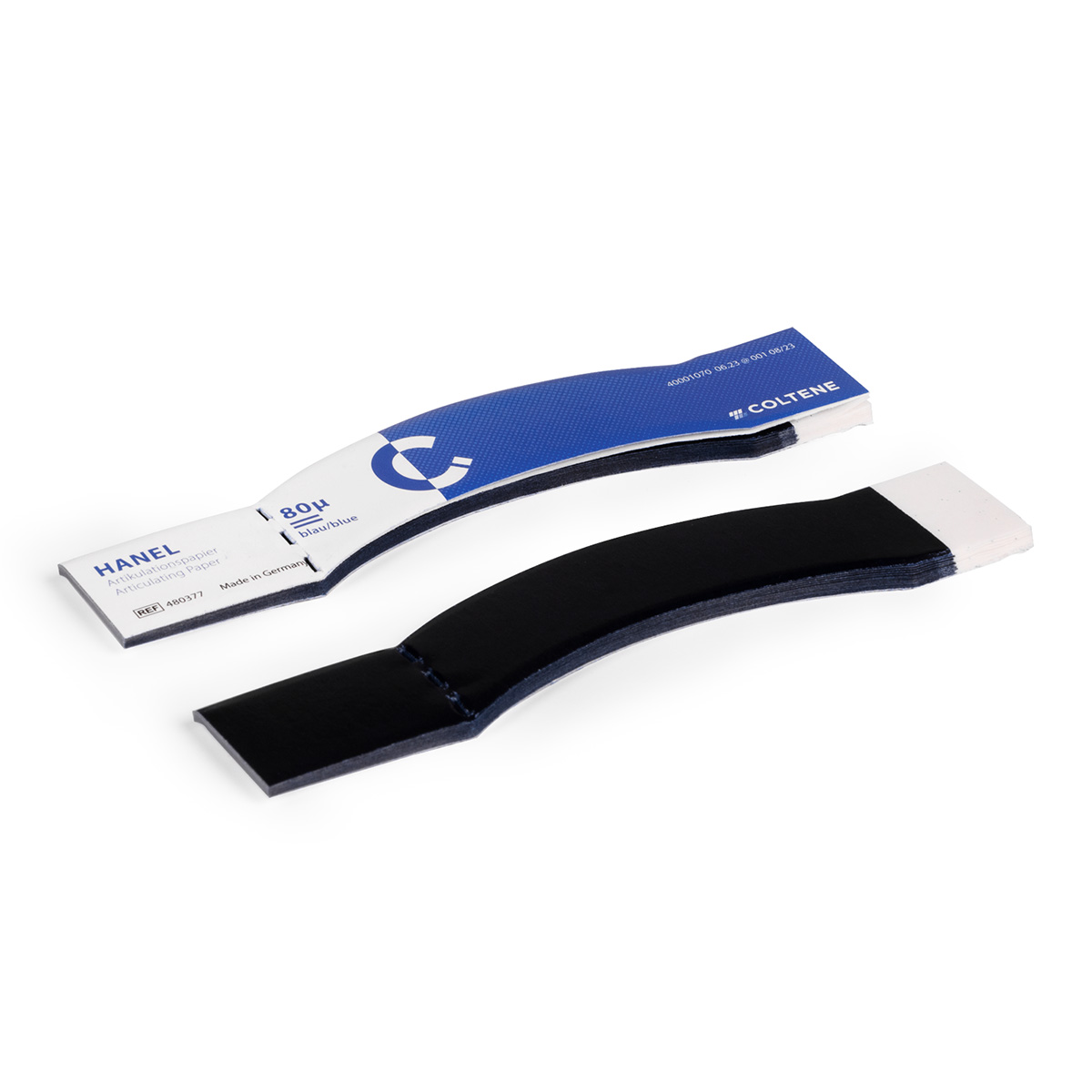 Artikulationspapir blå C-form, 144 ark