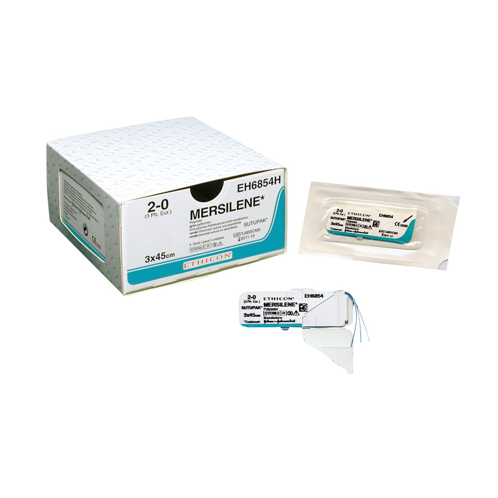 Mersilene grøn 3-0/2 FS1, 36 stk.