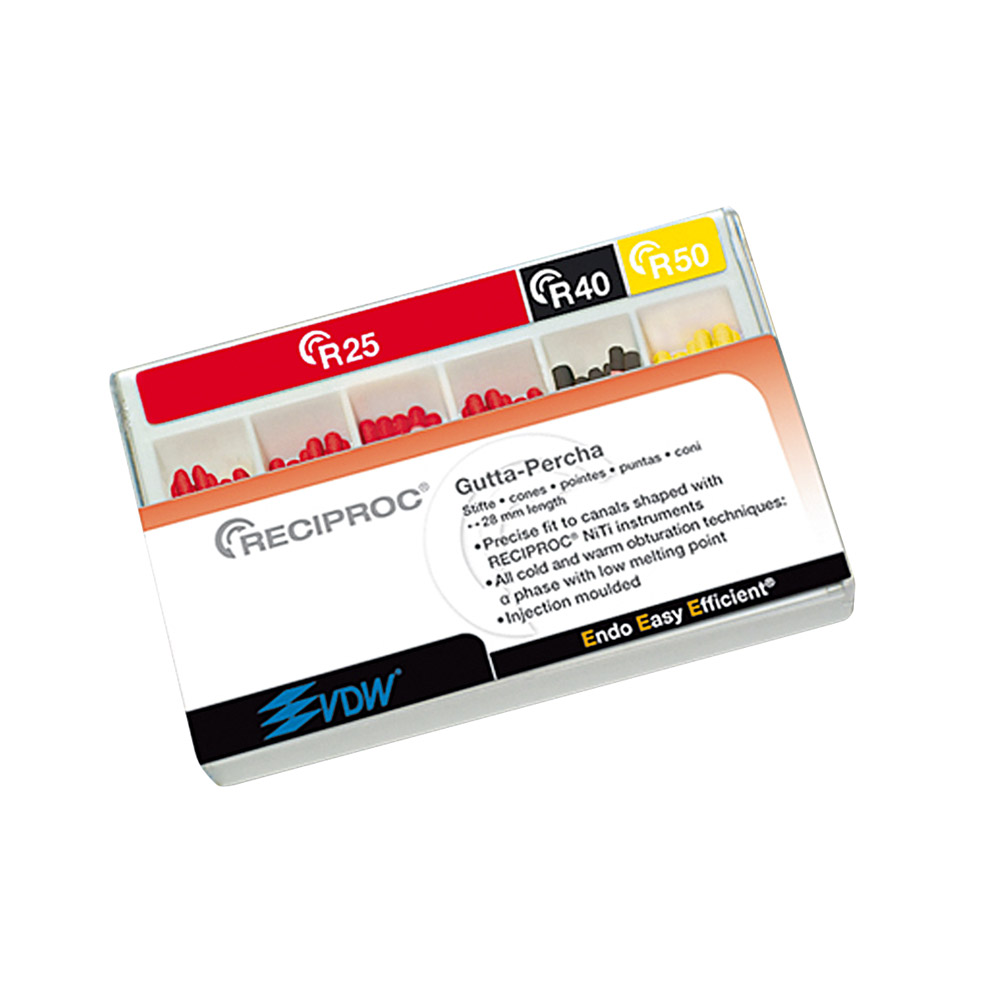 Reciproc Guttapercha-stifter R25, 60 stk.
