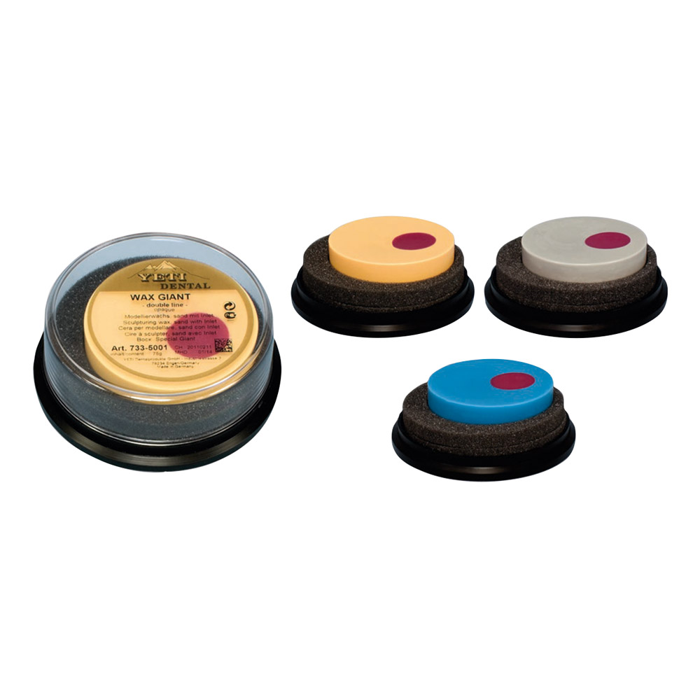Wax Giant dobbeltlinje grå opak, 100 g