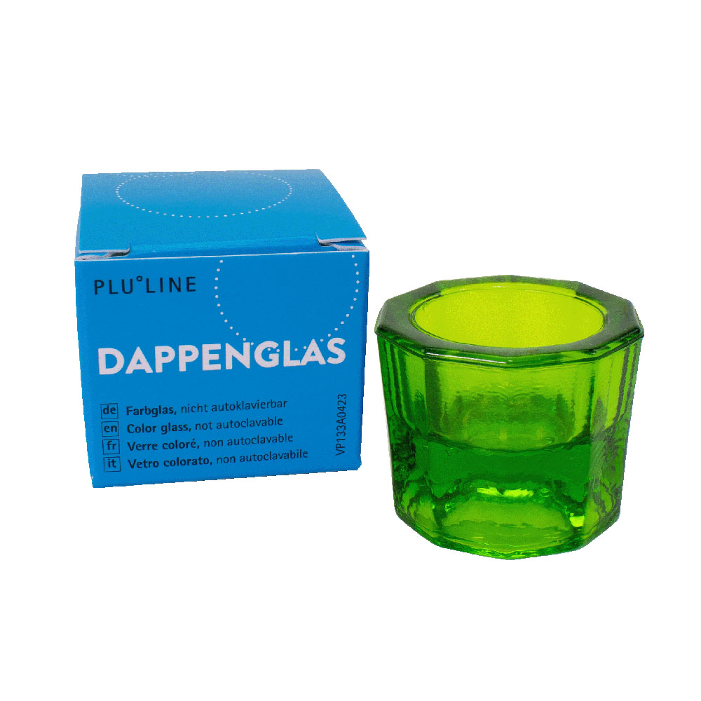 PLULINE DAPPENGLAS grøn, stk.
