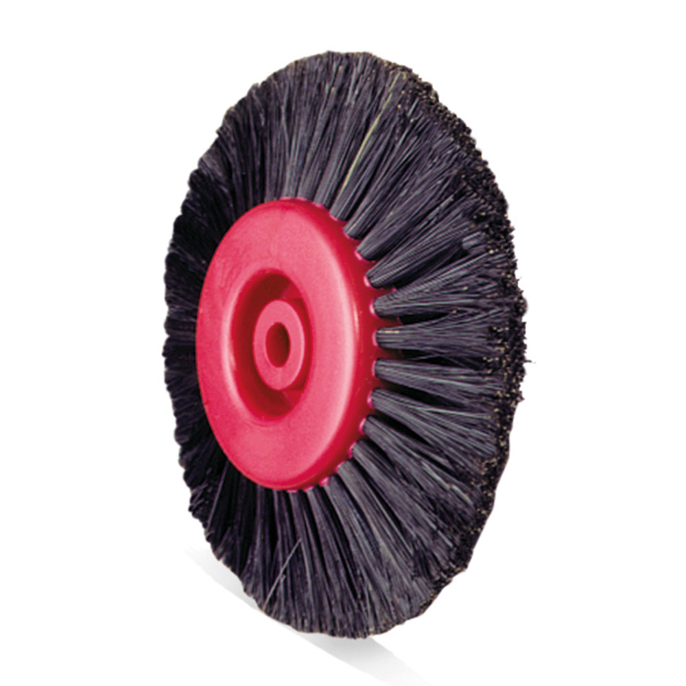 Poleringsbørste med plastikkerne, 4-radet, 80 mm, 12 stk.