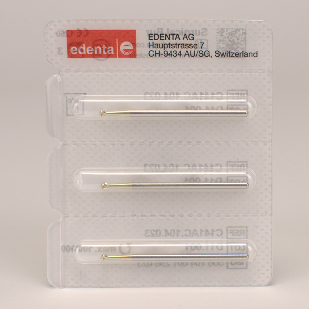 Kirurgisk fræser Hst kugle C141AC 023, 3 stk.