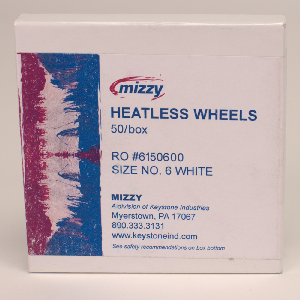 Heatless Steine Mizzy 6 hvid, 50 stk.