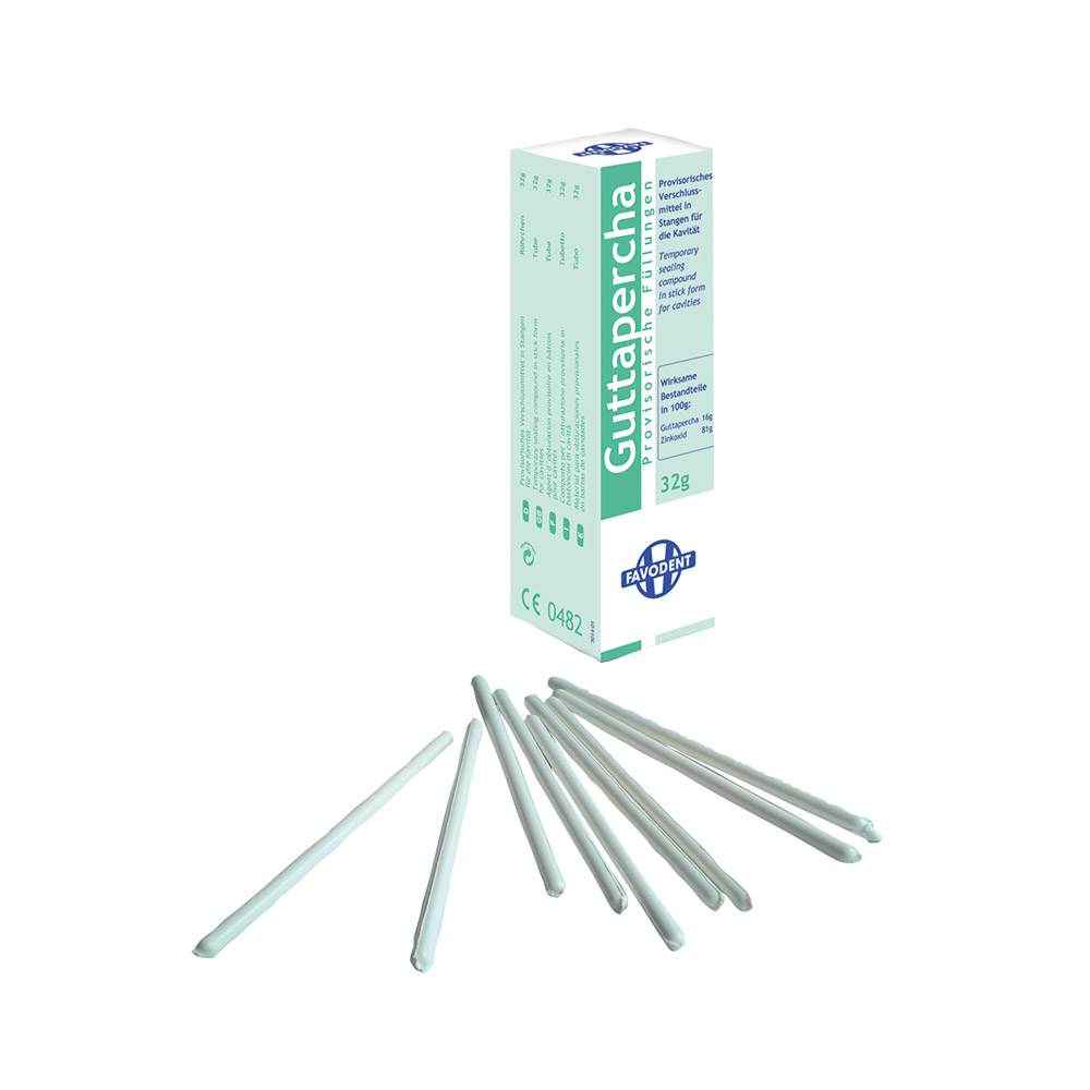 Guttapercha-stænger Fav., 32 g pakke