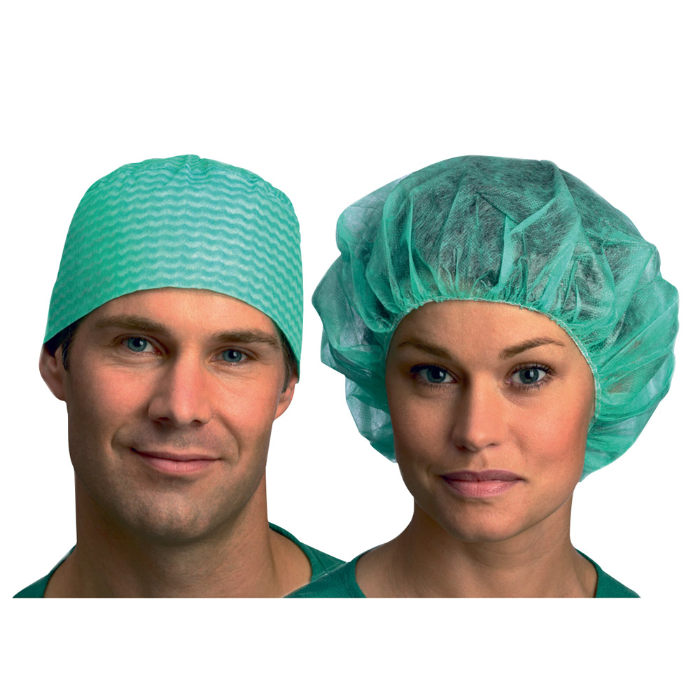 Barrier OP-hætter Annie grøn, 150 stk.