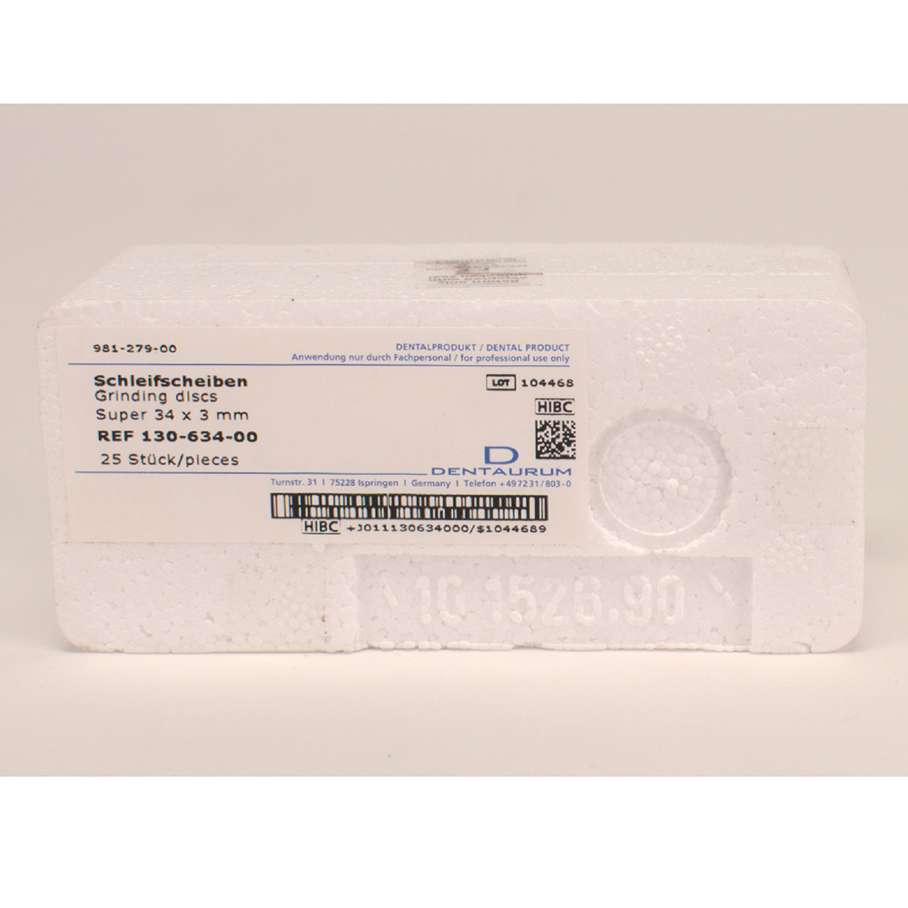 Slibeskiver 34 x 3,00 mm, 25 stk.