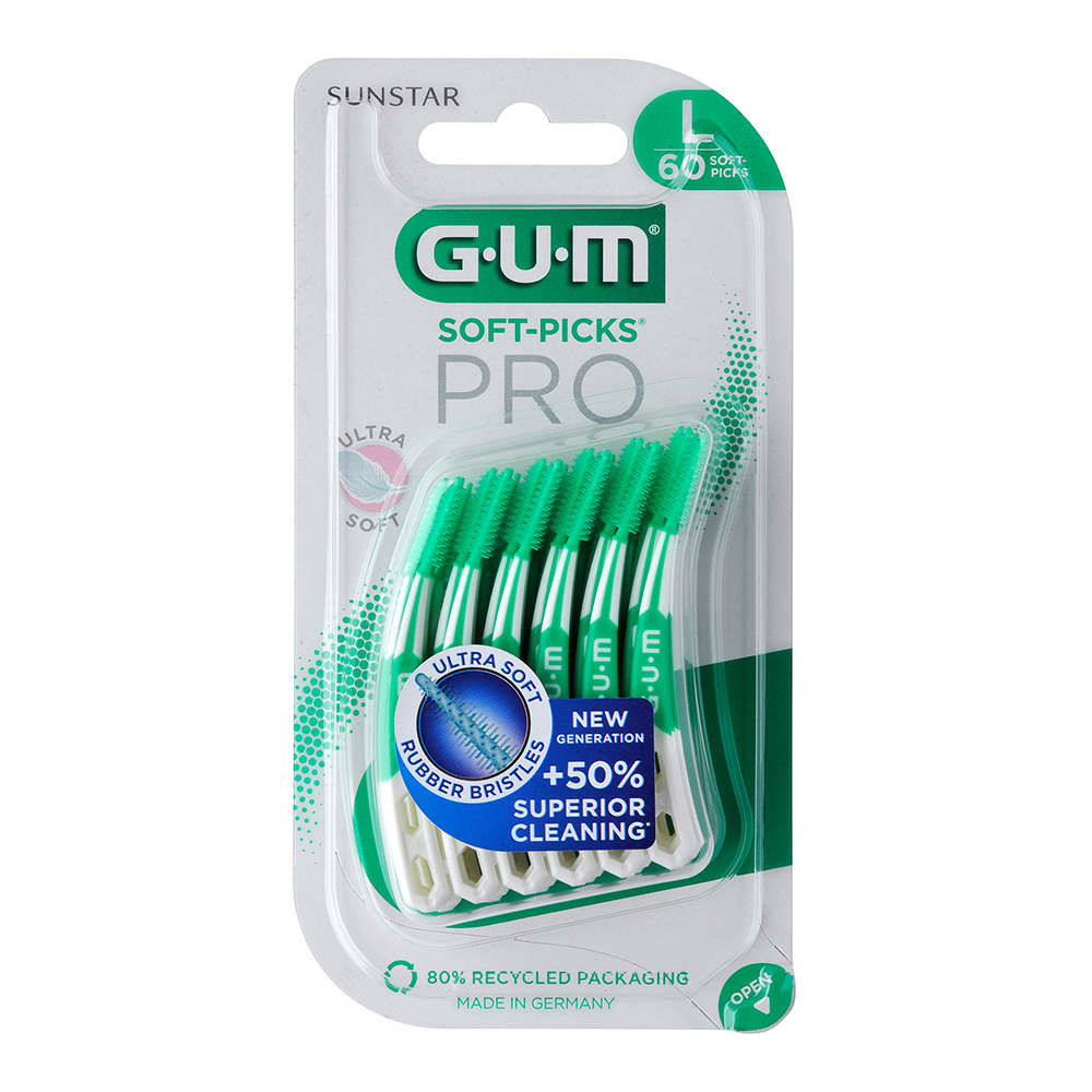 GUM SOFT-PICKS PRO L, 60 stk.