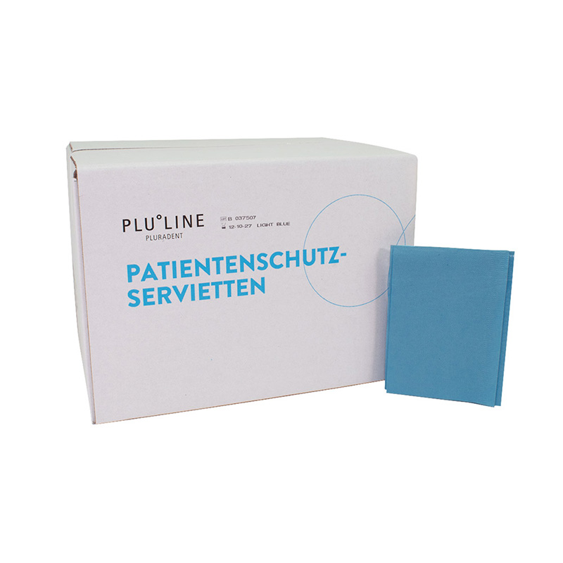 PLULINE PATIENTBESKYTTELSESERVIETTER+ lyseblå, 500 stk.