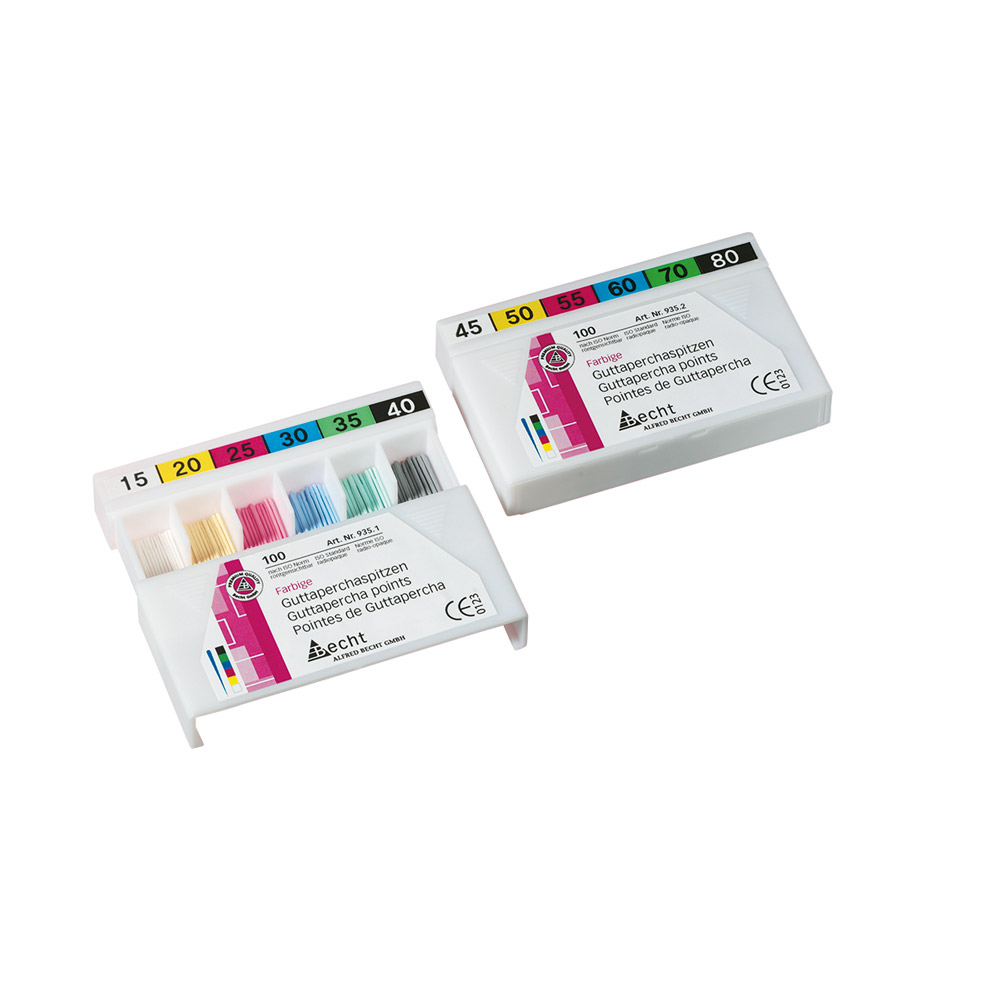 Guttaperchapidser farvede 934 Str.15-40 assorterede, 100 stk.