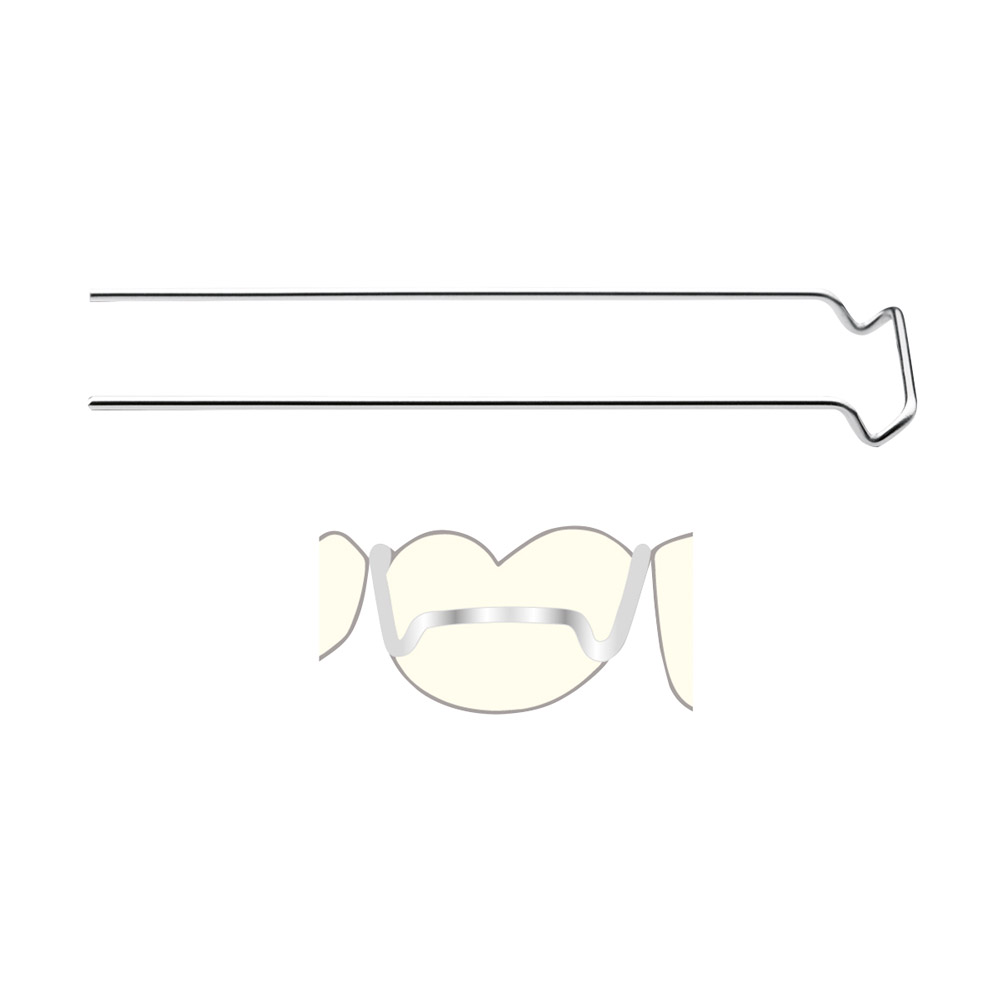 Adamsklammer 0,7 mm 10 mm, 10 stk.