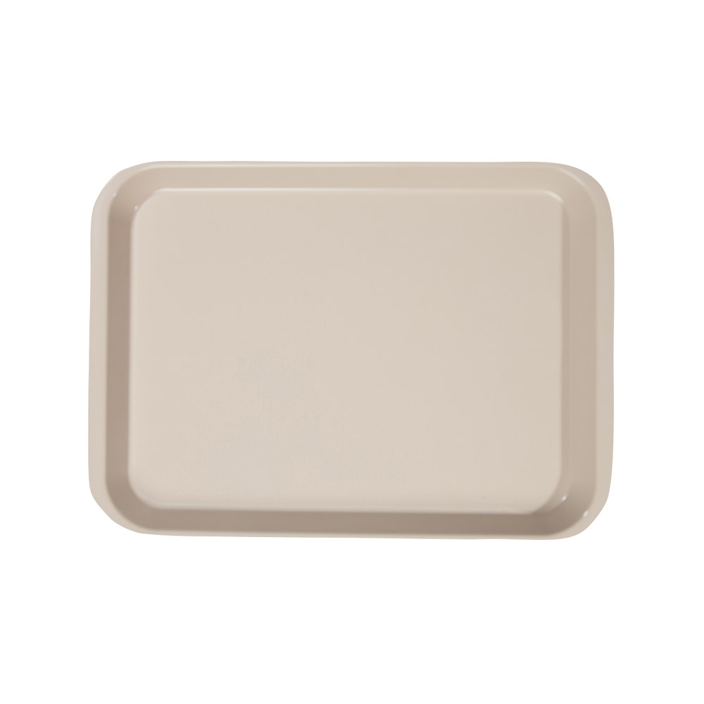 Behandlingstray uden inddeling beige, stk.