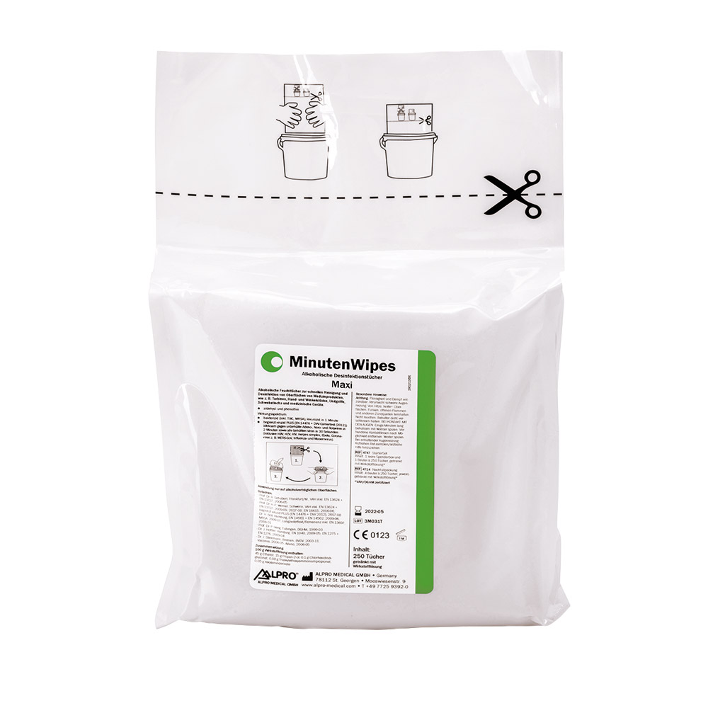 MinutenWipes Maxi, 4 x 250 servietter