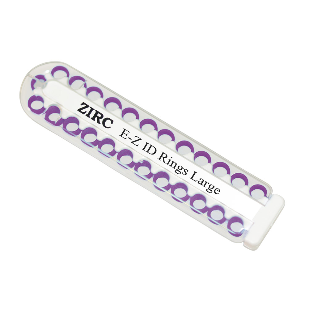 EZ-ID markeringsringe store neonlilla, 25 stk.