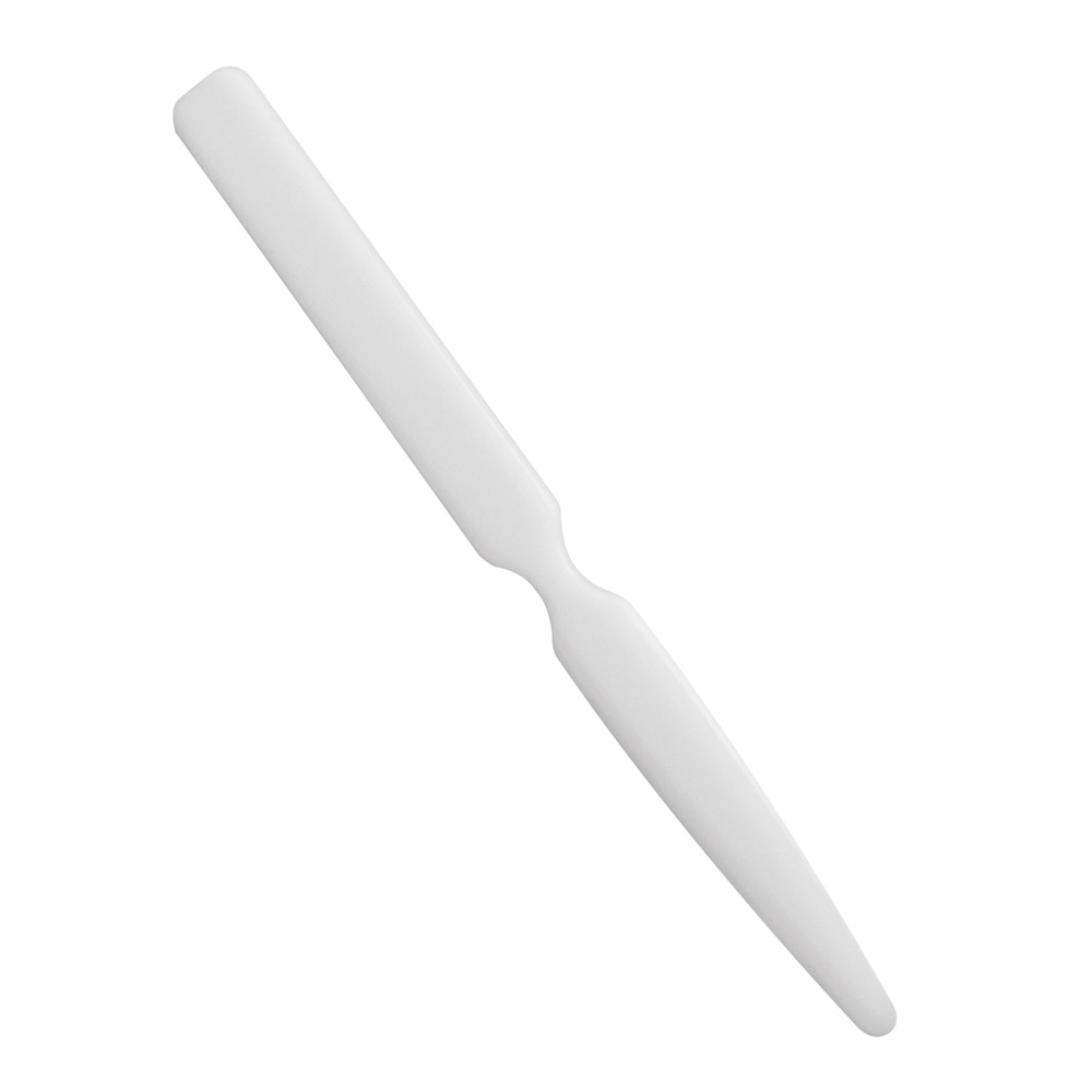 Blandespatel i hvid plastik, stk.