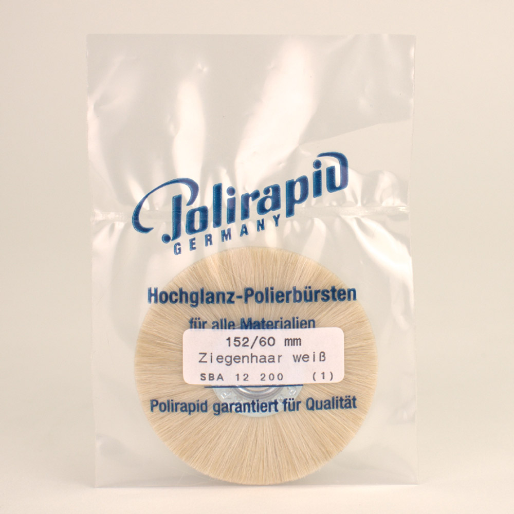 Smalbørste med aluminiumskerne, hvid ged, 60 mm, stk.