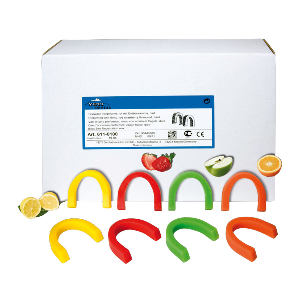 Bideskinner rosa hård jordbær, 96 stk.