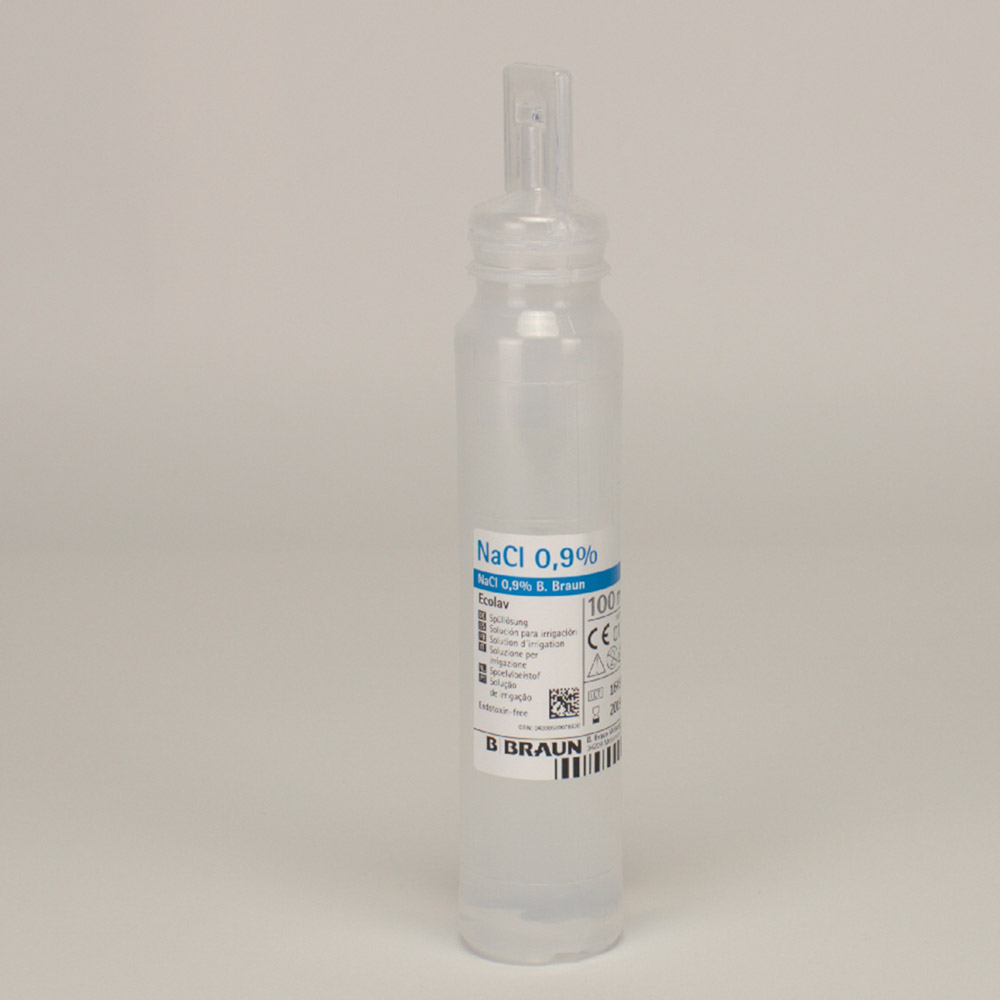 Skyllevæske NaCl 0,9 %, 100 ml