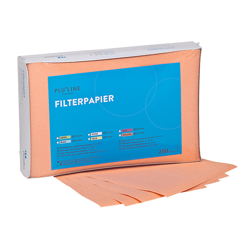 PLULINE FILTERPAPIR 18x28 cm orange, 250 stk.