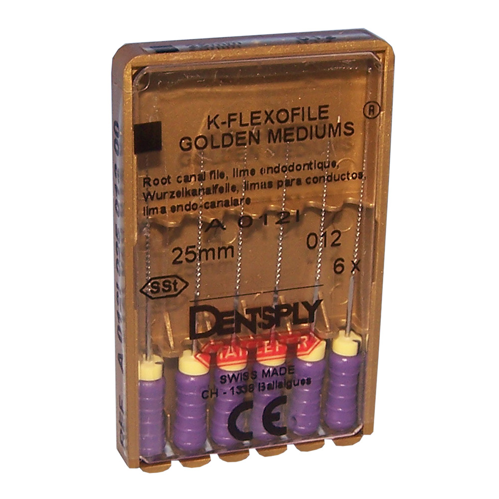 K-Flexofile gold medium 17 25 mm, 6 stk.