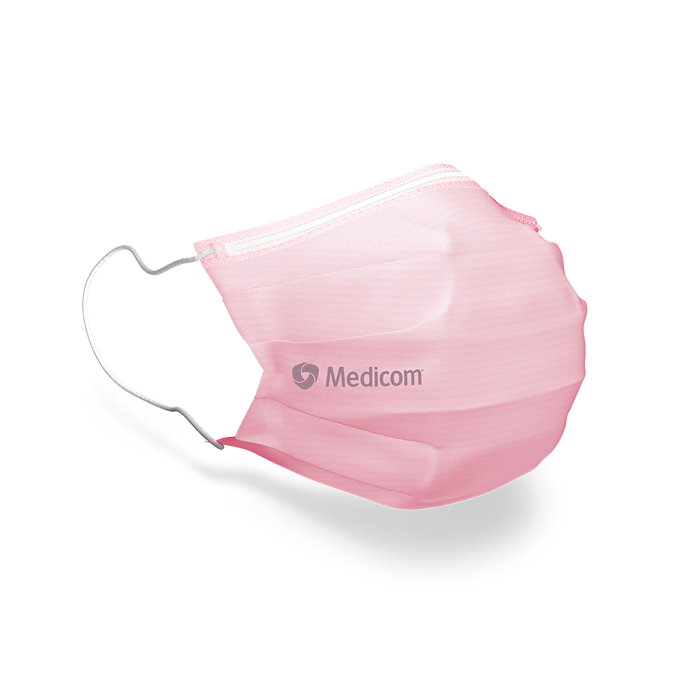 SafeMask Standard med øreloops Type IIR pink, 50 stk.