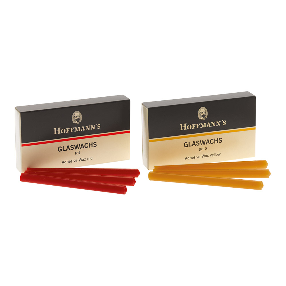 Hoffmanns glasvoksstænger gule, 14 stk.