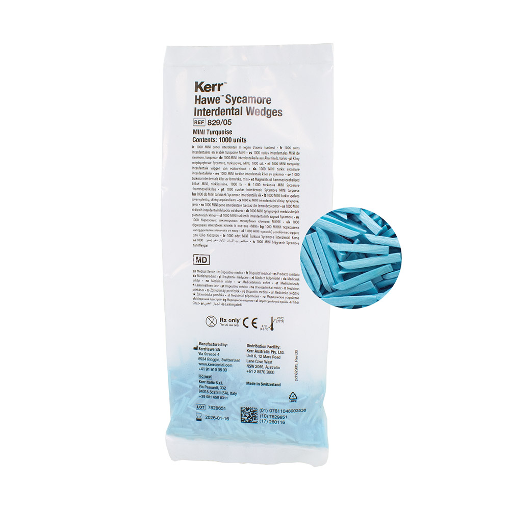 Interdentale kile str. 05 mini turkis 829, 1000 stk.