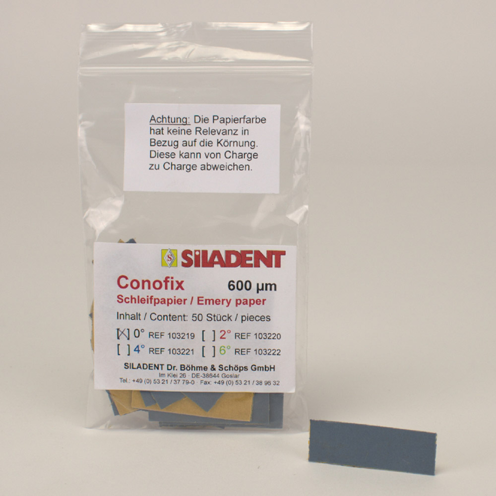 Conofix slibepapir 0° 600, 50 stk.