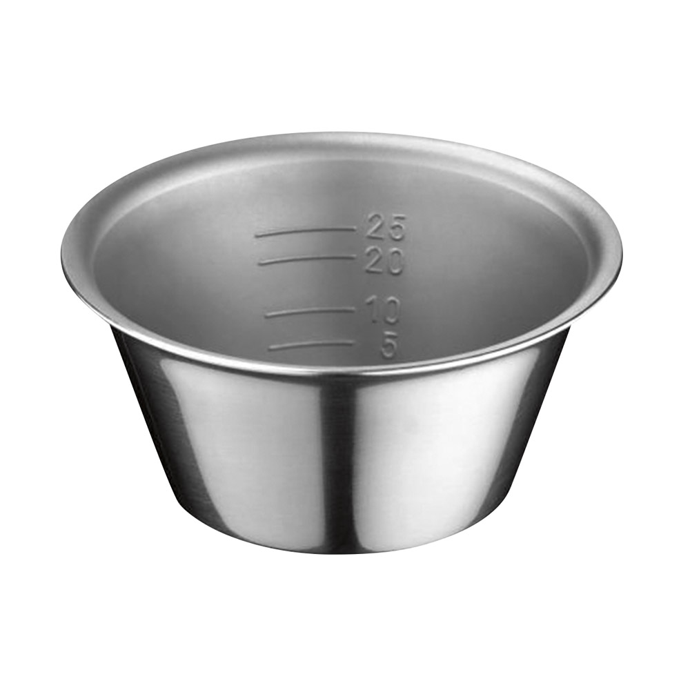 Medicinkop 25 ccm rustfrit stål, stk.
