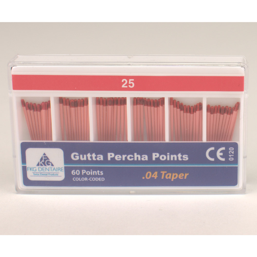 FKG Guttaperchaspidser 04. 025, 60 stk.