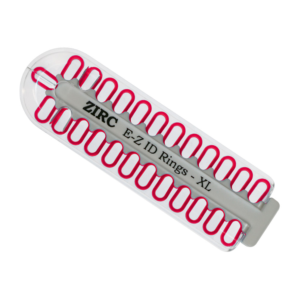 EZ-ID markeringsringe x-stor neonpink, 25 stk.