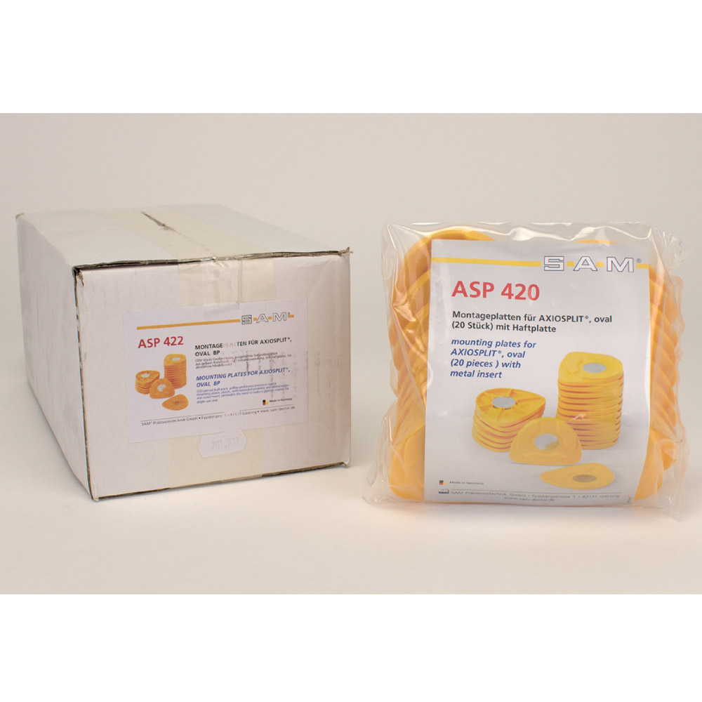 Axiosplit monteringsplader ovale, 100 stk.