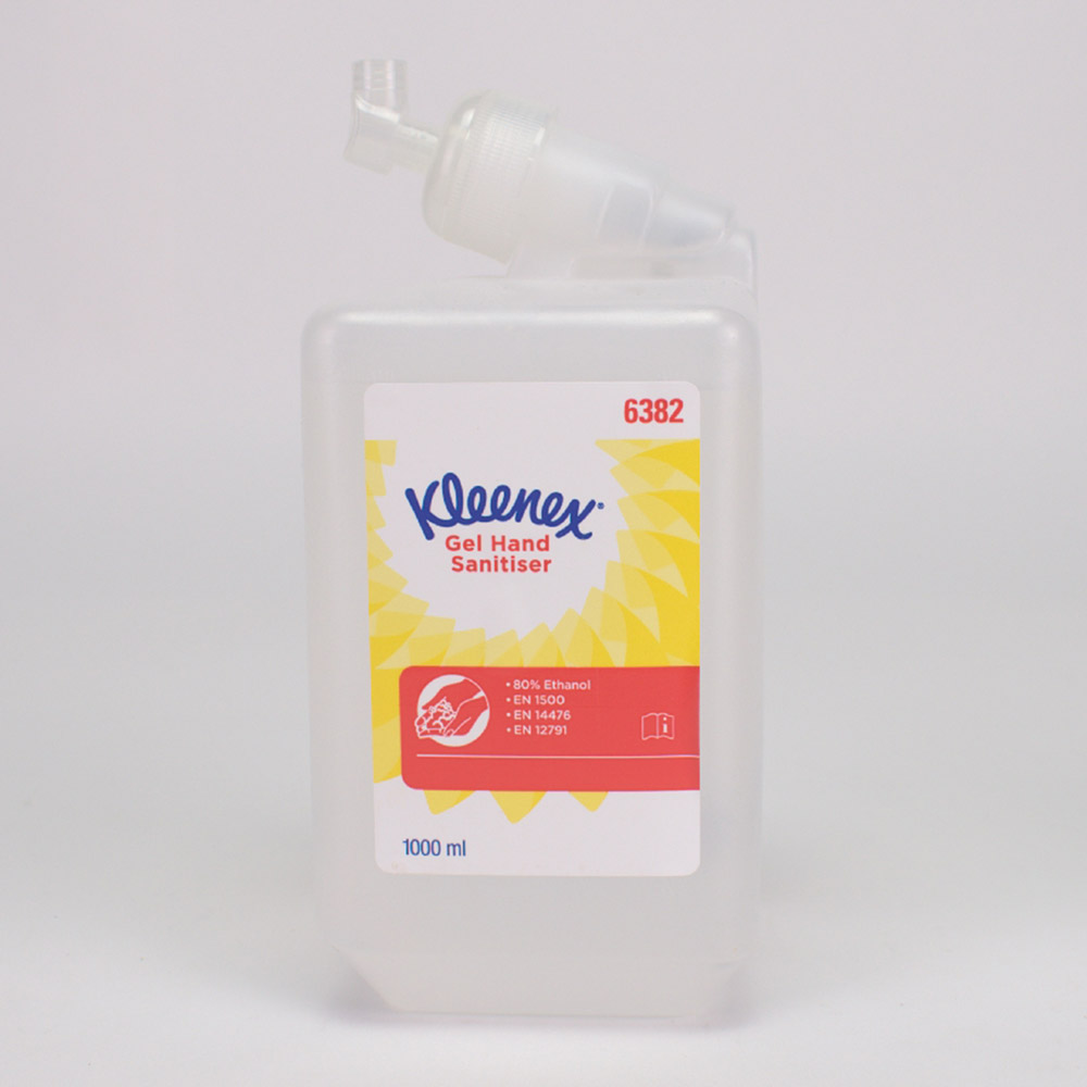 Kleenex Hånddesinfektionsgel, 6 x 1 L