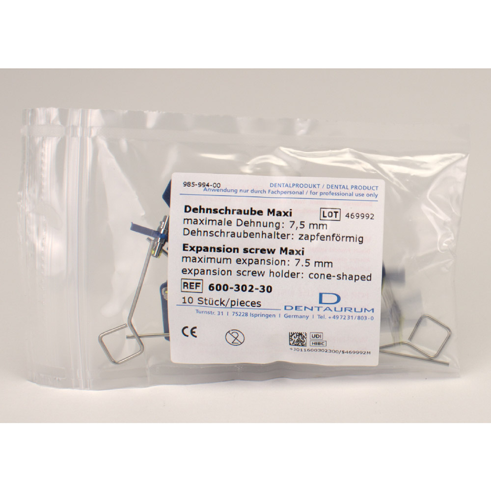 Udvidelsesskrue i rustfrit stål maxi, 10 stk.