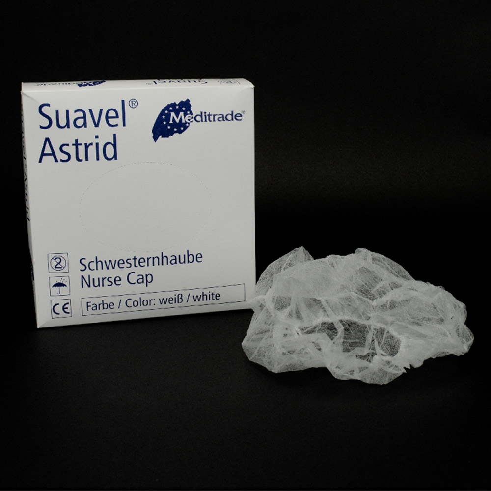 OP-hætte bouffant hvid, 100 stykker