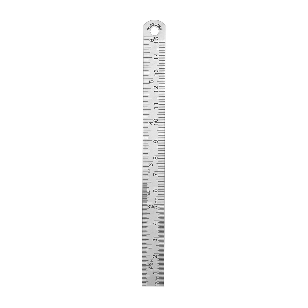 Lineal (metalmålebånd) 15,0 cm, stk.