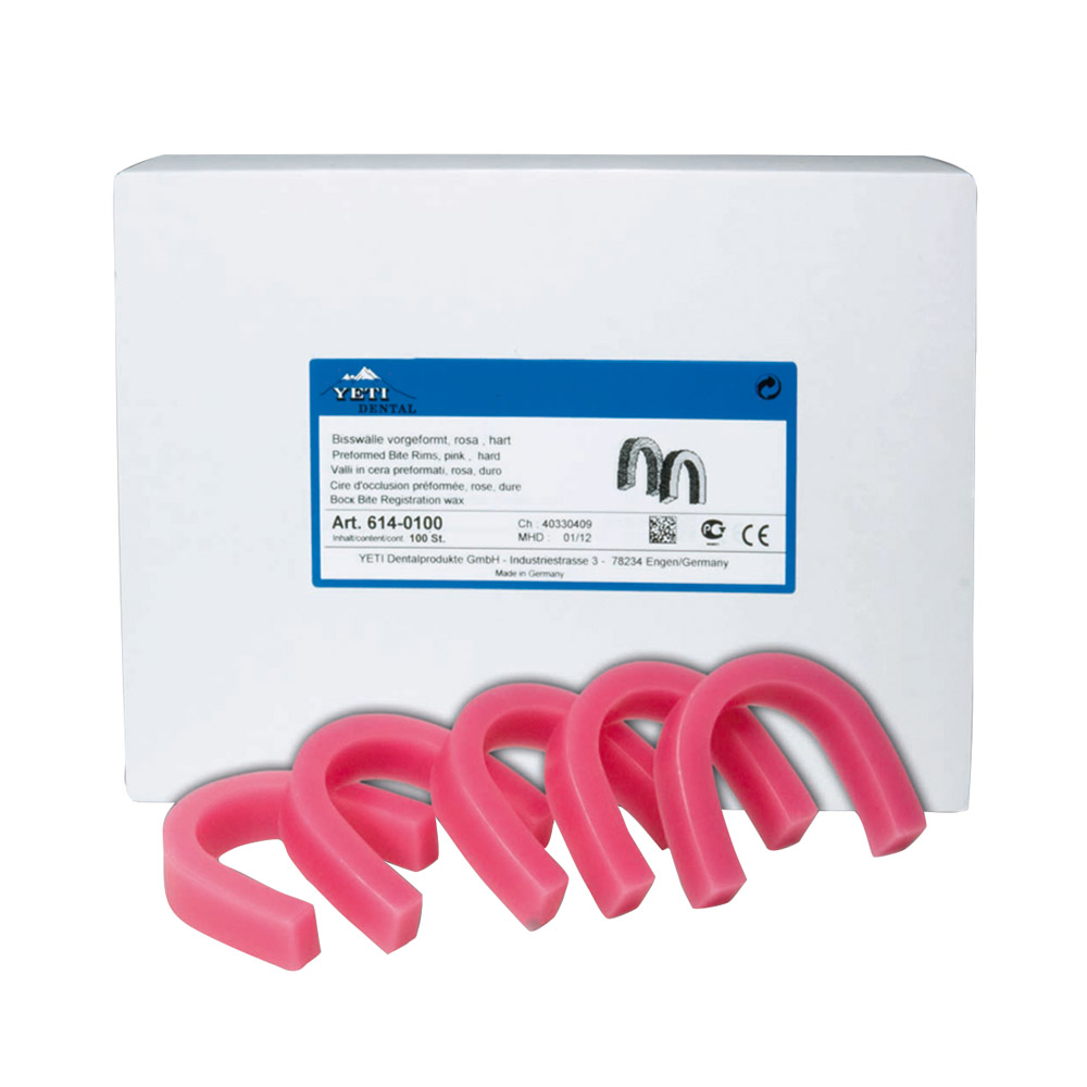 Forformede rosa bidvægge, 100 stk.