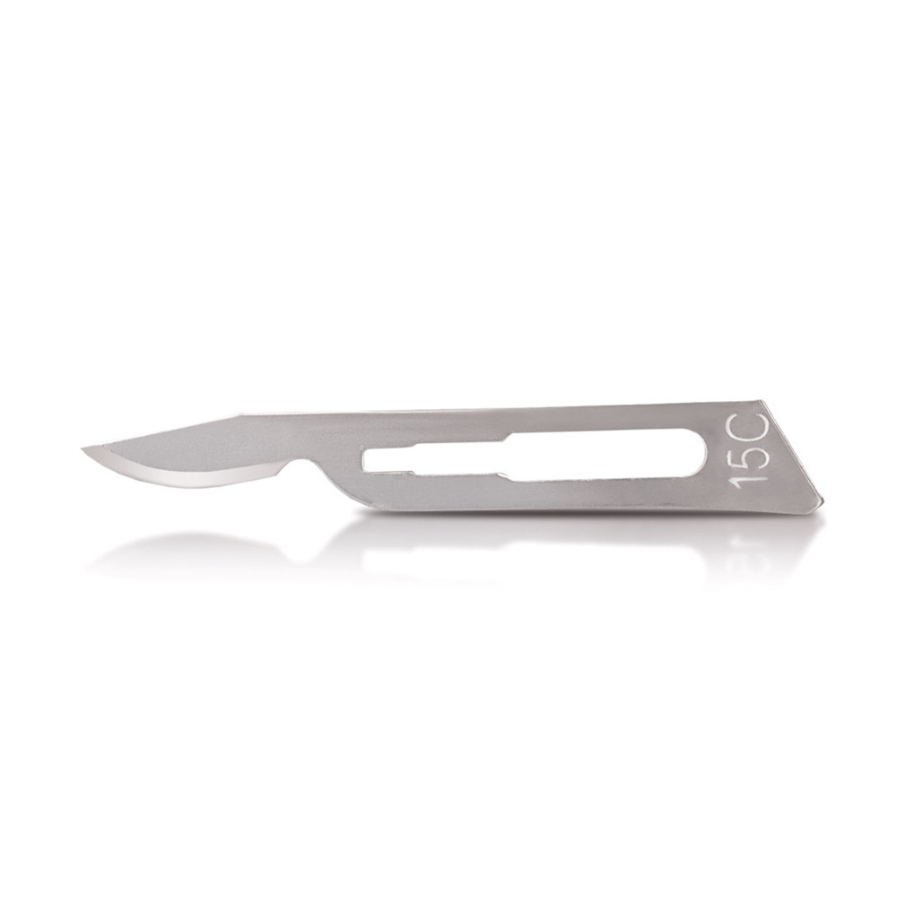 Skalpelklinge Carbon Stål 873B Figur 15C, 100 stk.