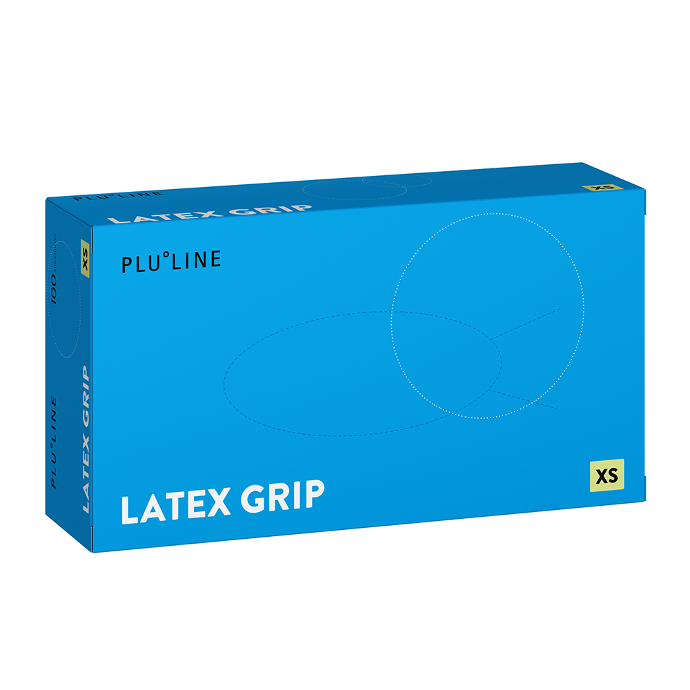 PLULINE LATEX GRIP XS, 100 stk.