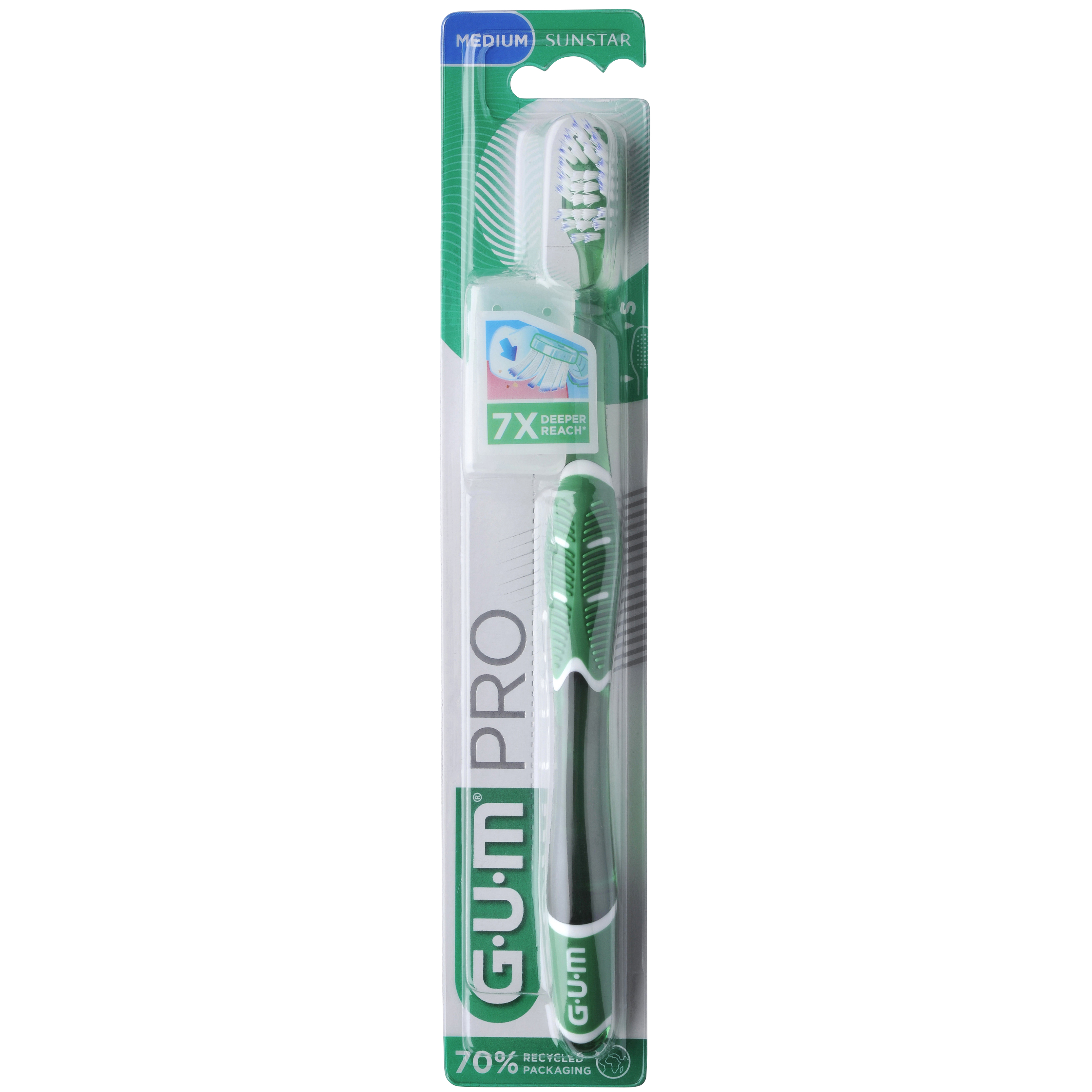 GUM PRO tandbørste medium blister, stk.