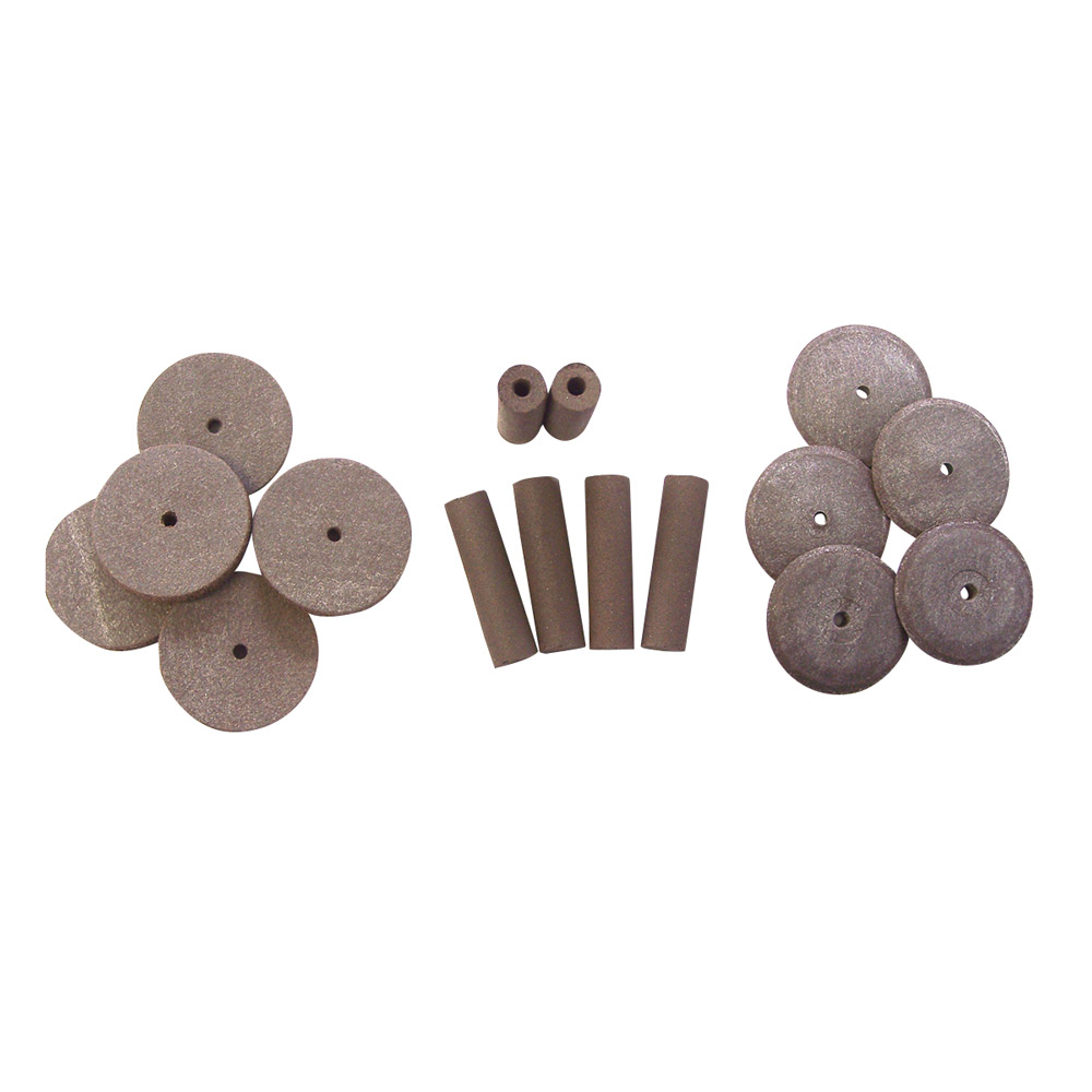 Dedeco gummipolisher linse brun 22 mm, 100 stk.