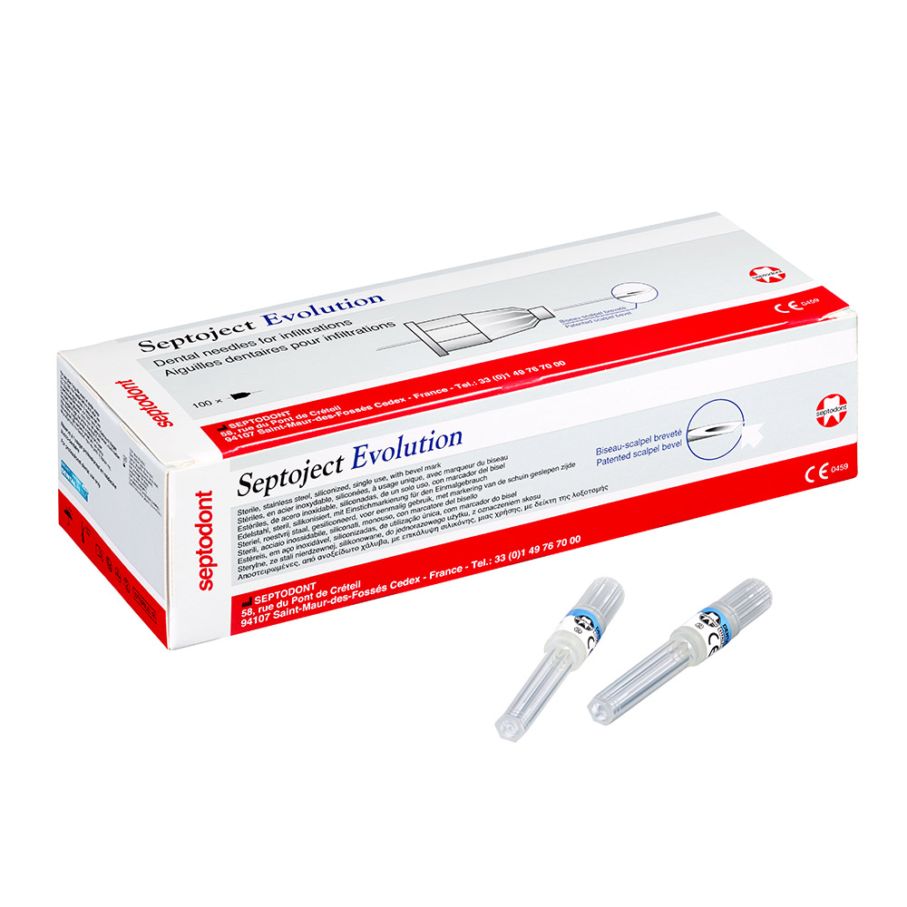 Septoject Evolution G30 kort 0,3 × 25 mm, 100 stk.
